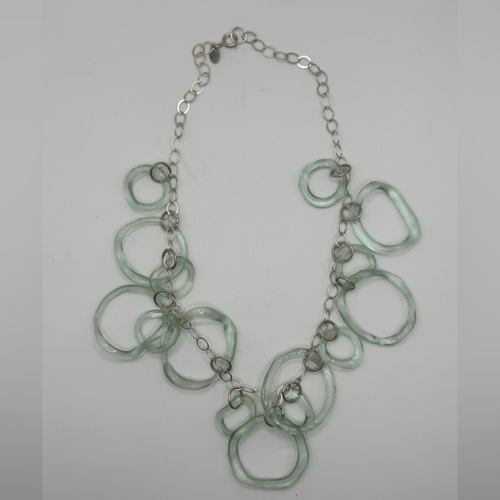 Seafoam Green Smartglass® Recycled Jewelry Necklace by Kathleen Plate